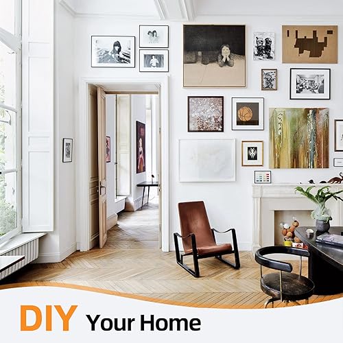 Miniatura 9 de Summerbrite Tiras para colgar cuadros resistentes, sin daños, para colgar cuadros, kit para colgar cuadros, ganchos para colgar sin clavos, tiras de