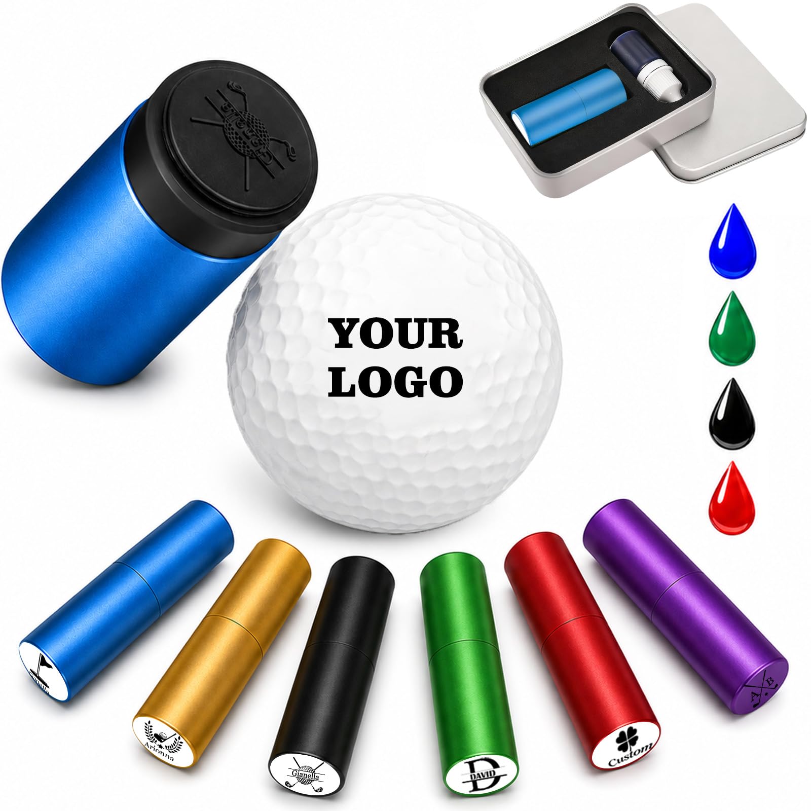 Golf Ball Stamp Custom Golf Ball Marker Stamp Reusable Waterproof