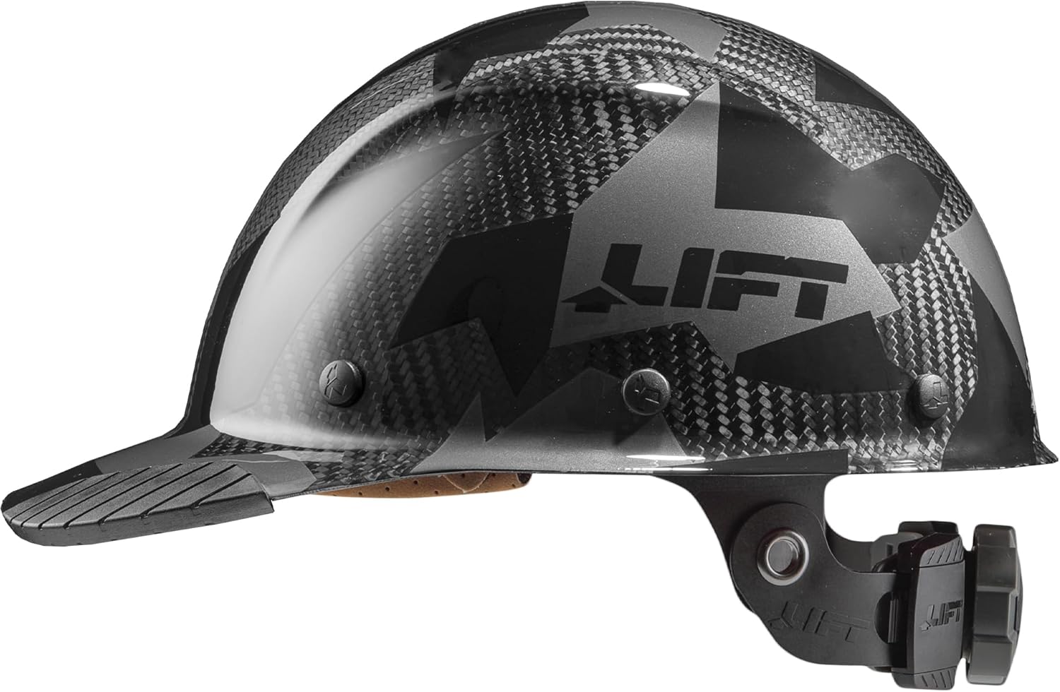 LIFT SAFETY Dax Carbon Fiber Cap Brim | Safety Helmet/Hard Hat w/ 6 Point Suspension for Comfort & Impact Protection