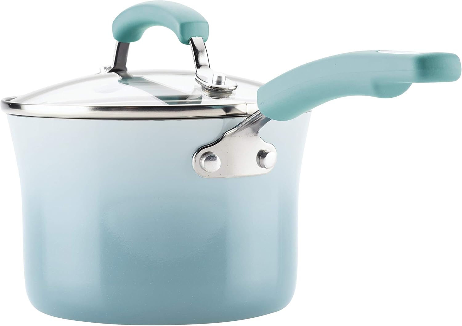 Amazing 🔥 Rachael Ray Hard Enamel Cookware And Accessories, 14 Piece Set, Agave Blue