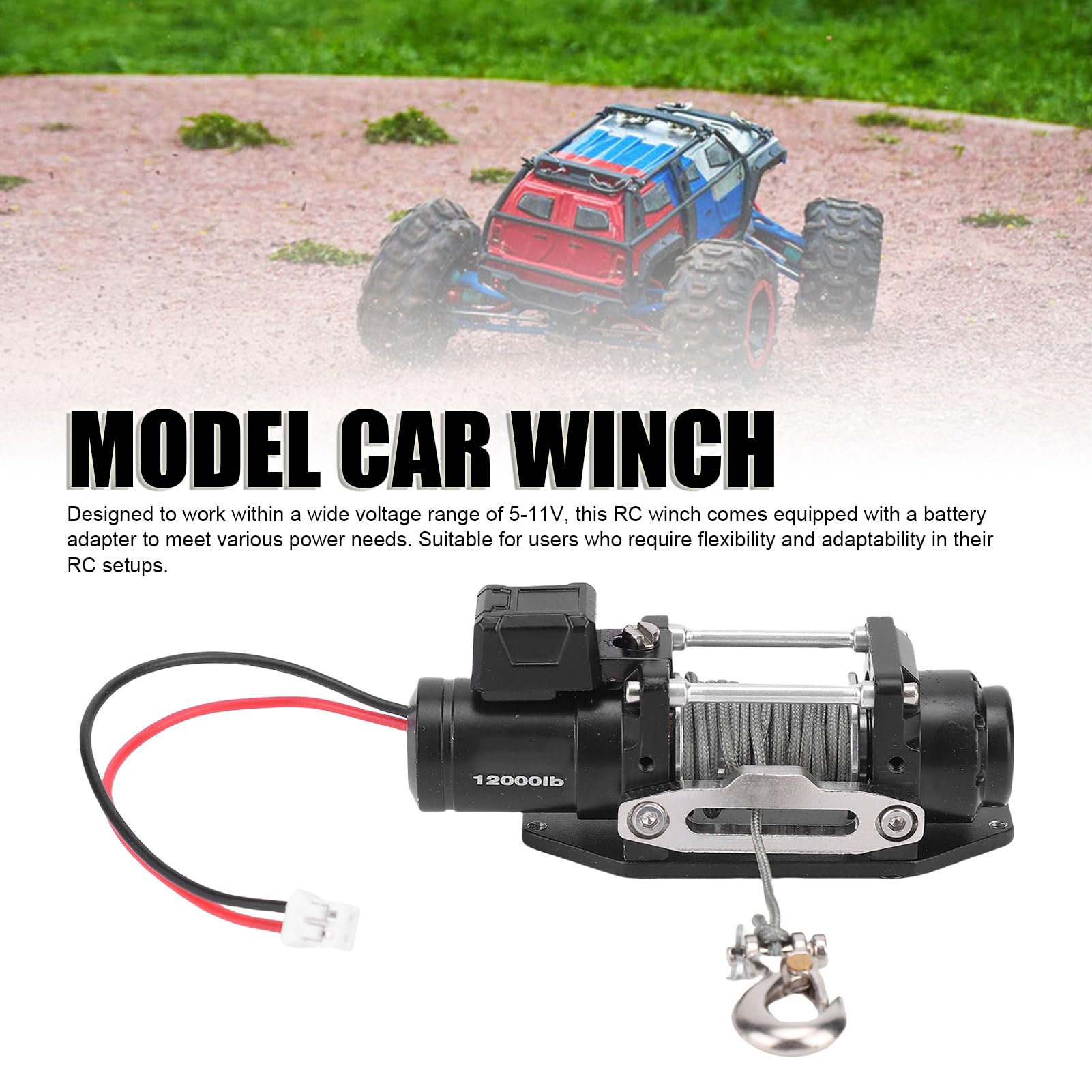 Cocoarm Verricello Cingolato RC per Axial SCX10, capacità di Carico di