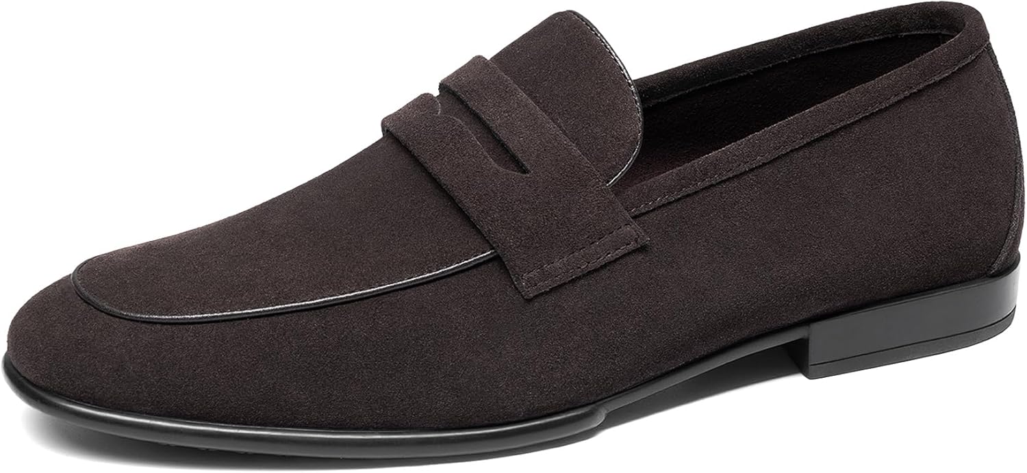 Bruno Marc Men's Classic Penny Loafers Leather Dress Shoes Comfort Lightweight Slip-on Shoe