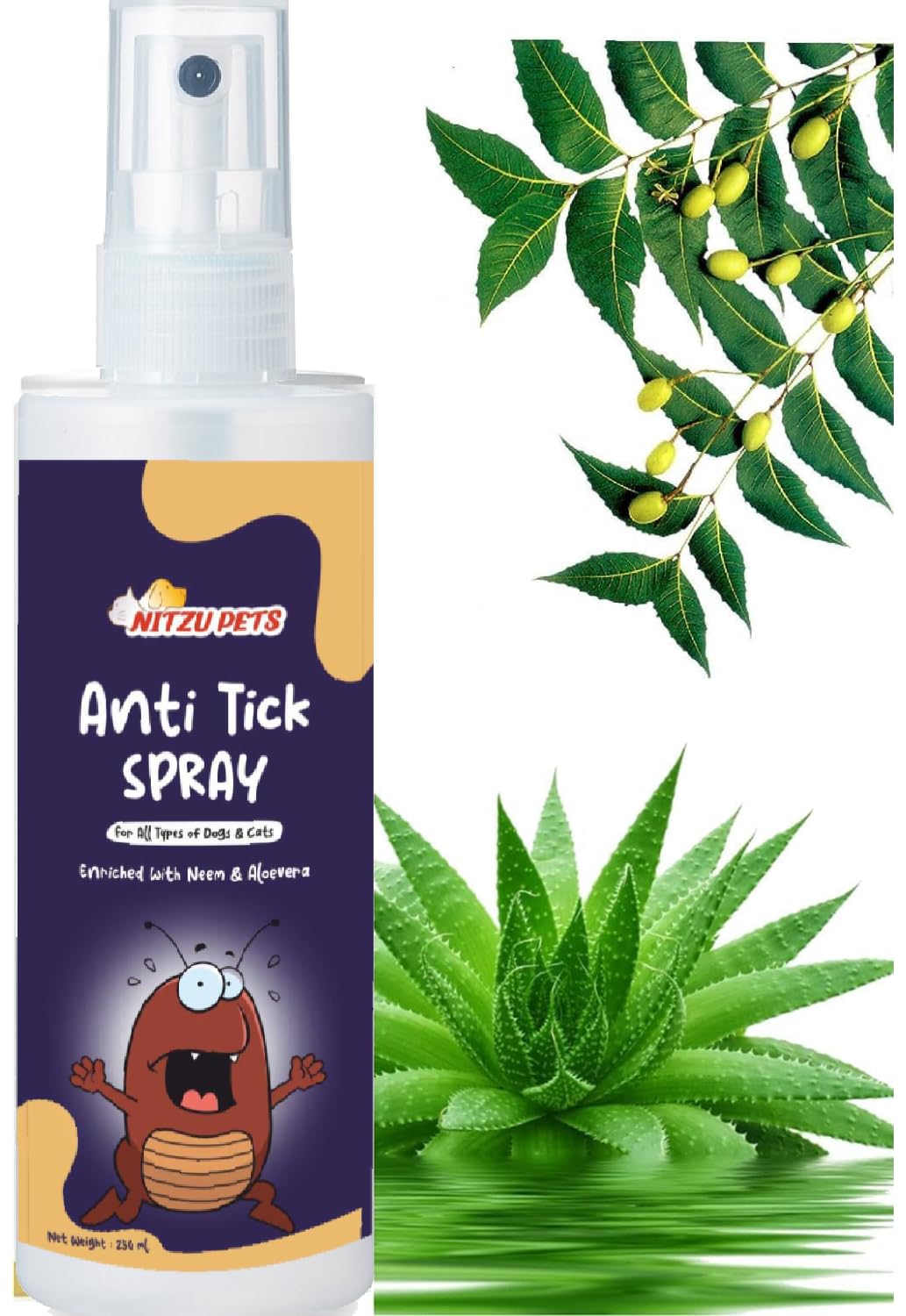 Hizu Pets Dog Flea & Tick Treatment - Flea Treatment for Cat - Flea Spray for Dog-Repellent-Spray, with Natural Ingredients- Allergy Free Tick Repellent-1 Picec (B0CPXR1SV8) Amazon Price History, Amazon Price Tracker