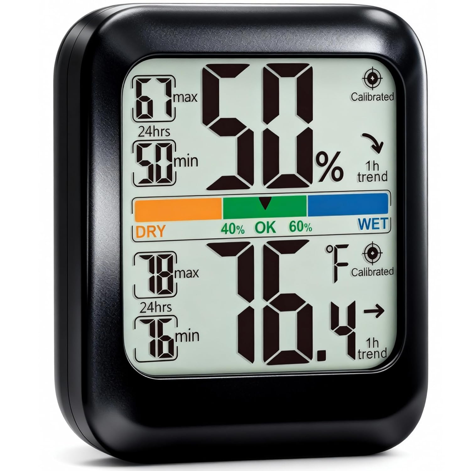 G CATACC Digital Hygrometer Indoor Thermometer Humidity Meter Gauge Room Thermometer Temperature and Humidity Monitor for House Baby