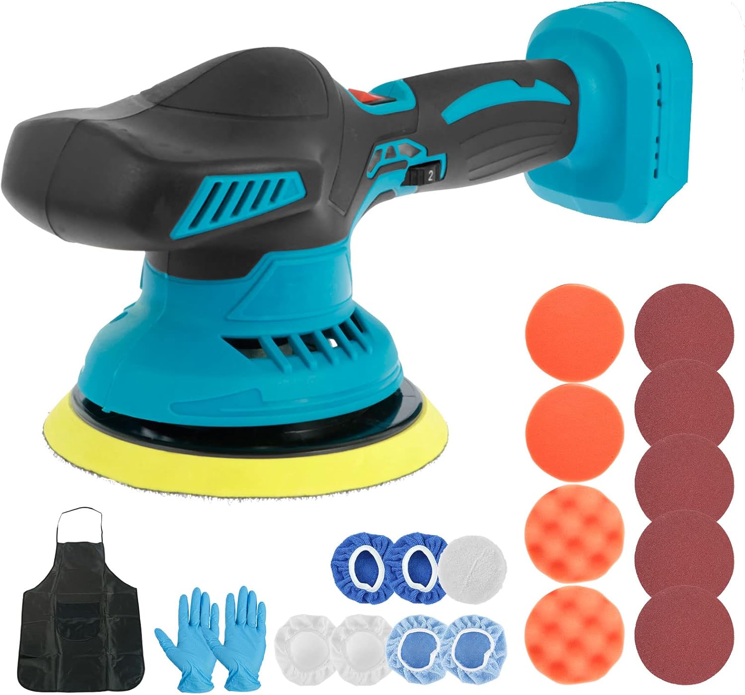 Cordless Car Polisher Buffer Rechargeable Battery Brushless Polisher