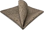 S&W SHLAX&WING Paisley Pocket Squares pour les vêtements pour hommes XL Grand pour les fêtes de mariage Silky Touch