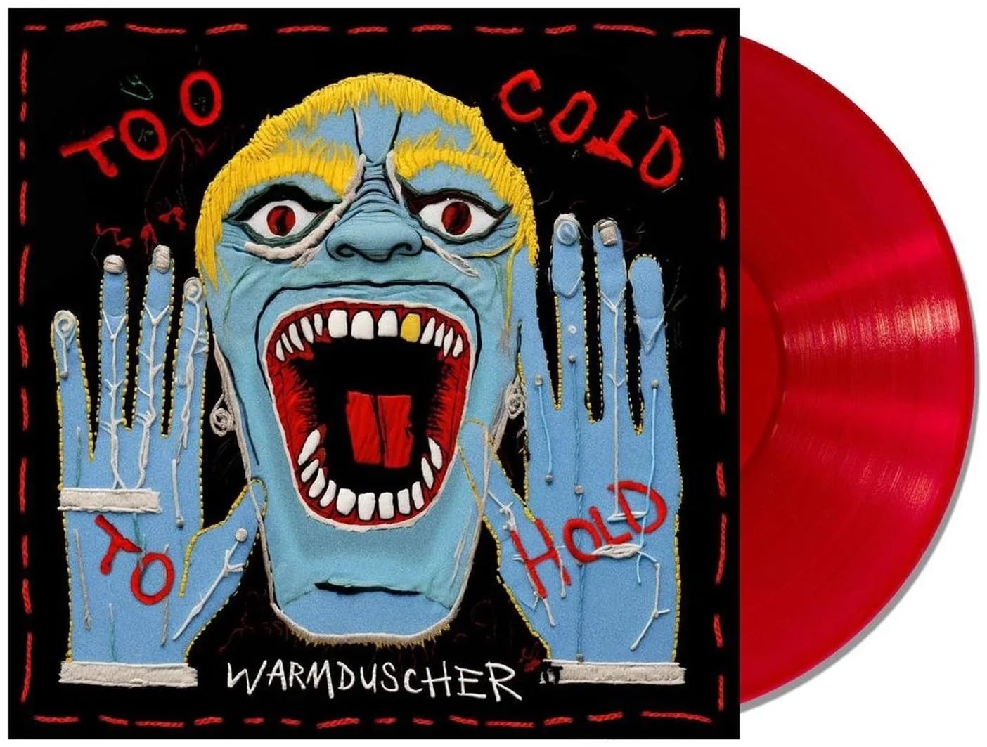 WARMDUSCHER LP Too Cold To Hold RED VINYL Limited Edition MAILS SAME DAY