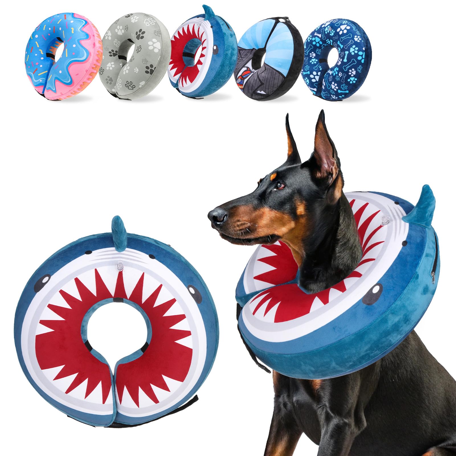 SCENEREAL Dog Cone Alternative After Surgery for Large Medium Small Dogs