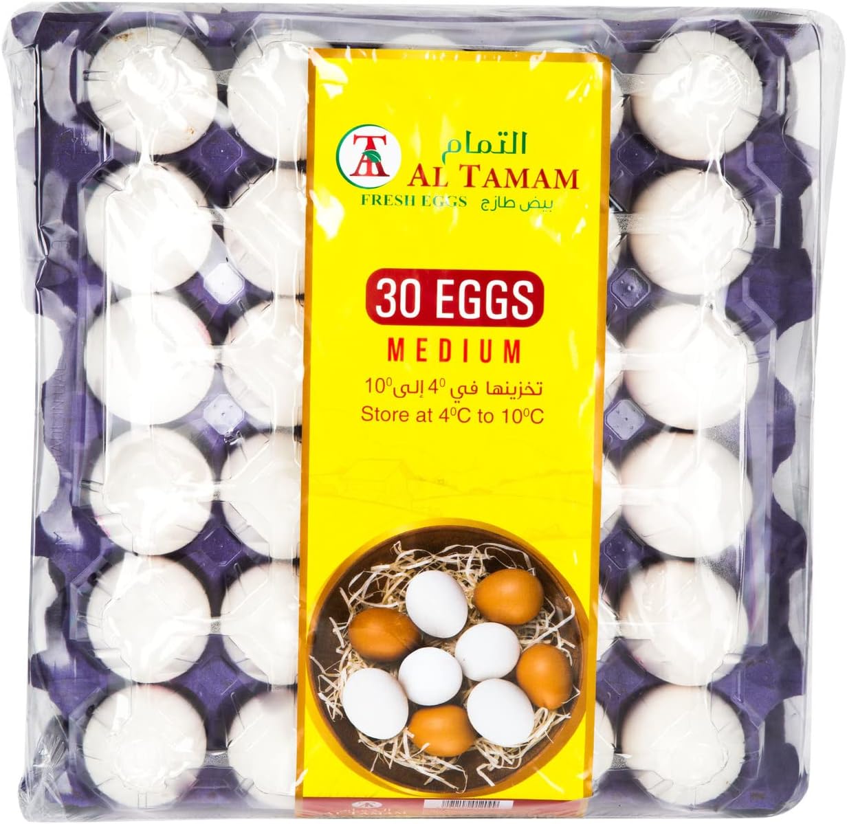Al Tamam White Eggs Medium 30pcs