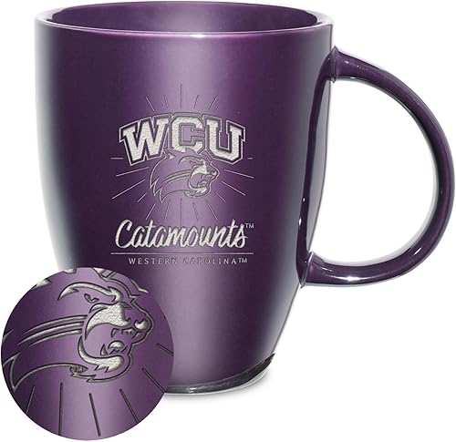 Vista 193 de Rico Industries NCAA - Taza de cerámica con grabado láser, 18 onzas, café y té