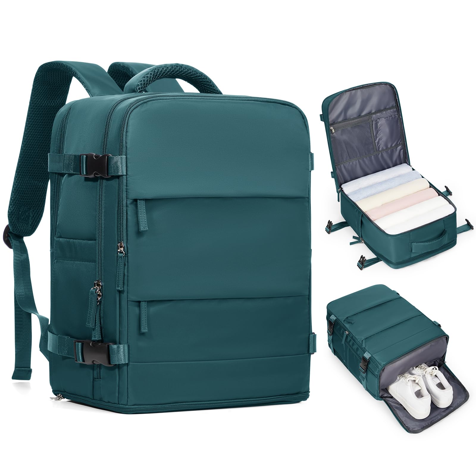 coofay Travel Backpack Carry on Flight Approved Mochila De Viaje Carry on Backpack for Airplanes Spirit Airlines Personal Item Bag 18x14x8 Inches