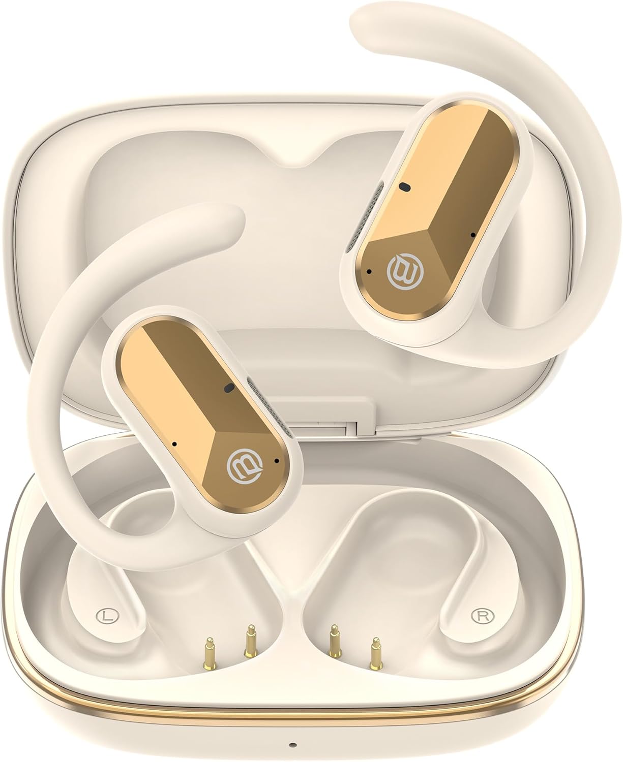 BUGANI Open Ear Headphones Earbuds Wireless: Bluetooth Headphones 5.4 Wireless Earbuds, 50H Playtime, IPX5 Waterproof Ear Buds for Running Workout Cycling Gift