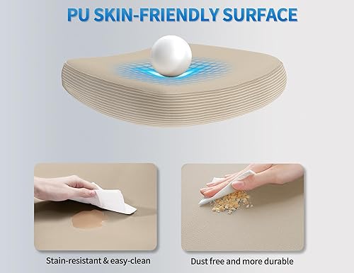 Miniatura 7 de TRALT Silla ergonómica de oficina - Silla de escritorio con respaldo alto ondulado y soporte lumbar ajustable Silla de computadora - Sillas