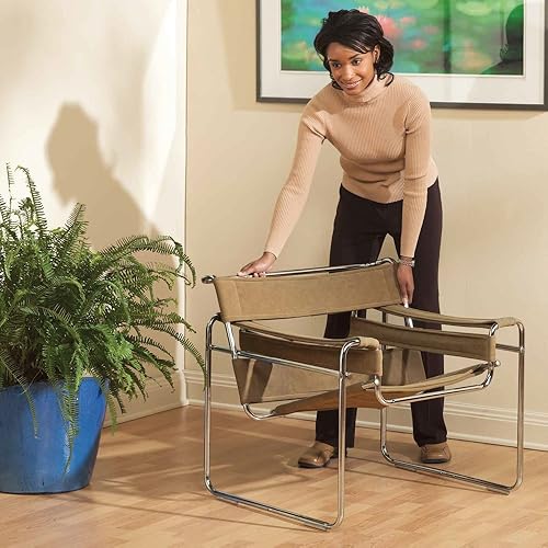 Miniatura 4 de Barra autoadhesiva para muebles deslizantes para superficies alfombradas (4 piezas) - Barra de 12 "x 4" SuperSliders, Beige