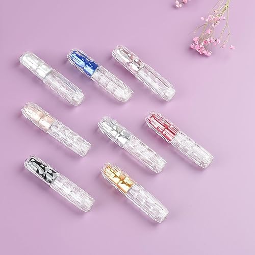 Miniatura 6 de Mini botella atomizadora recargable de perfume, contenedor portátil de viaje, botella de aerosol de colonia vacía para viajes y salidas, 0.2 fl oz,