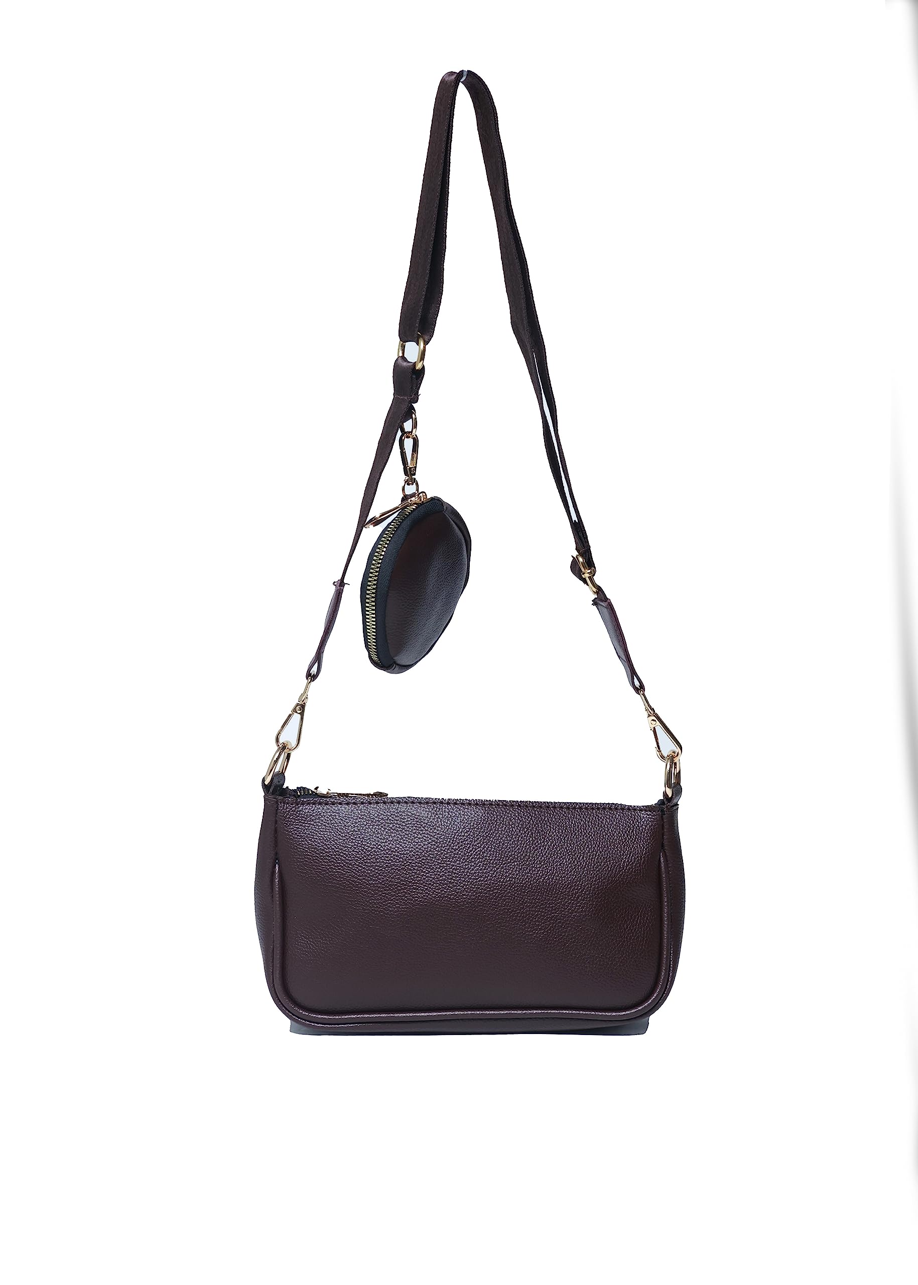 Donicy Classy Trendy Womens, Brown Sling Bag With Small Pouch (B0C9TN9812) Amazon Price History, Amazon Price Tracker