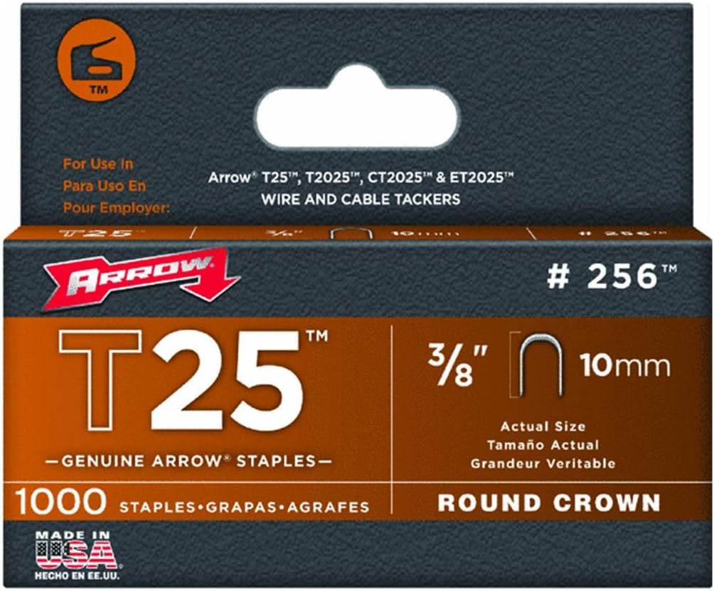 Arrow Fastener 256 3/8" T25 Staples