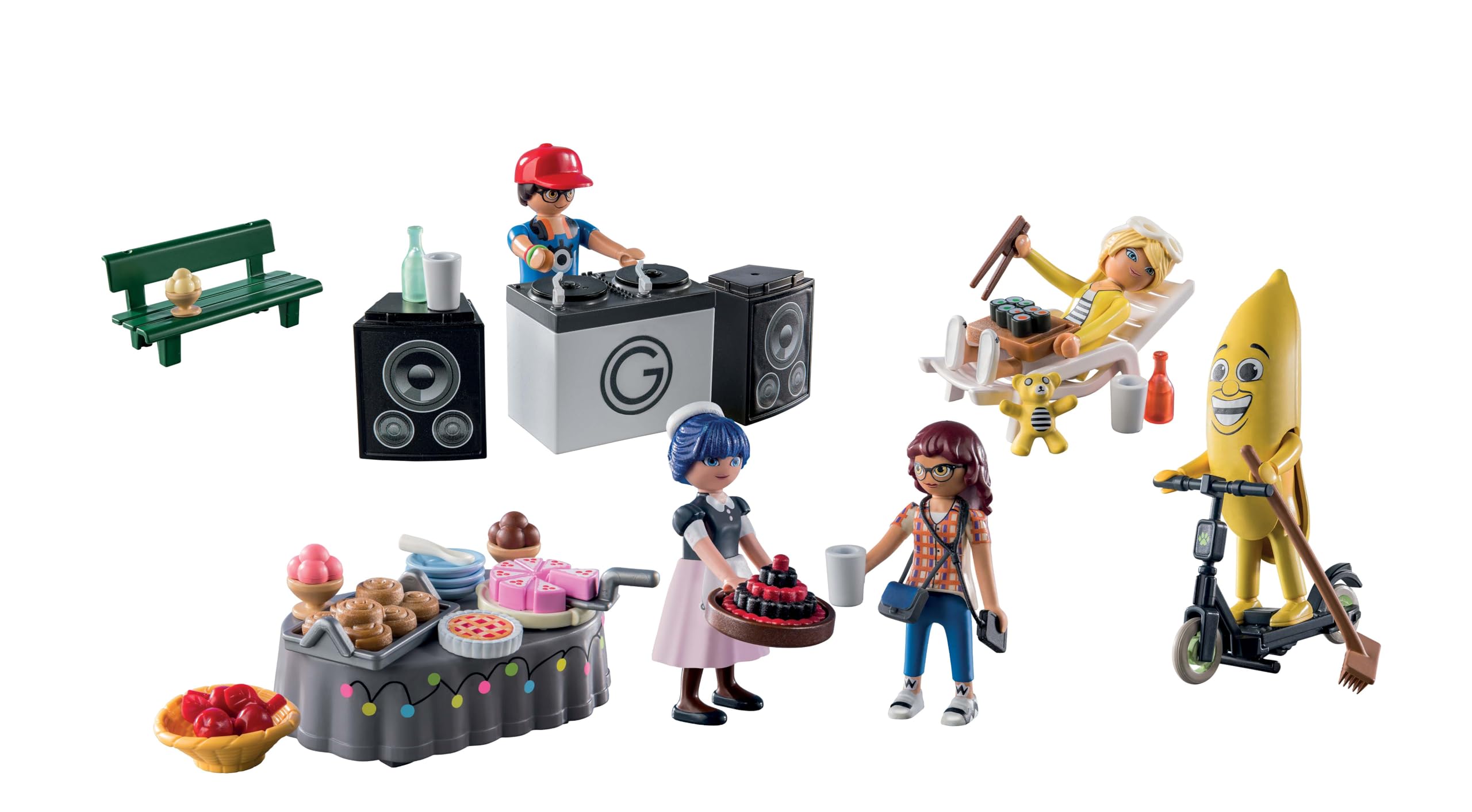 PLAYMOBIL Miraculous 71344 Calendario dell'Avvento Miraculous: Picnic a Parigi, 24 sorprese, tra cui cinque personaggi, Calendario dell'Avvento 2024, giocattolo per bambini dai 4 anni in su