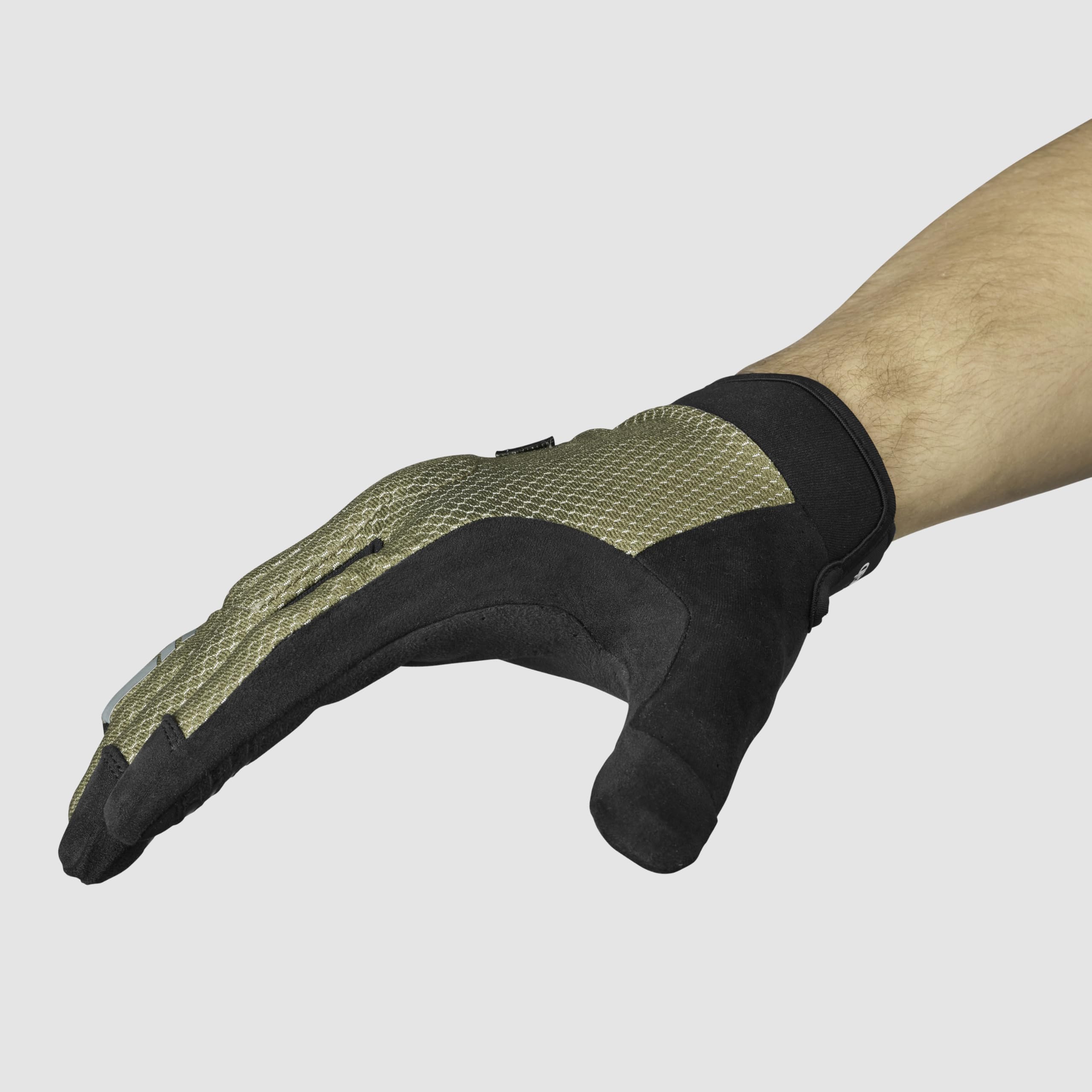 GripGrab Descent InsideGrip MTB Handschuhe Knöchelschutz Sommer Langfinger | Anti-Rutsch-Silikonprints, Schweißwischer, Protektoren am Handrücken, Klettverschluss - Mountainbike Downhill, Enduro, BMX