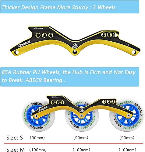 Miniatura 6 de Patines de velocidad ajustables para niños, patines en línea de velocidad para niñas y para niños, patines en línea para exteriores e interiores