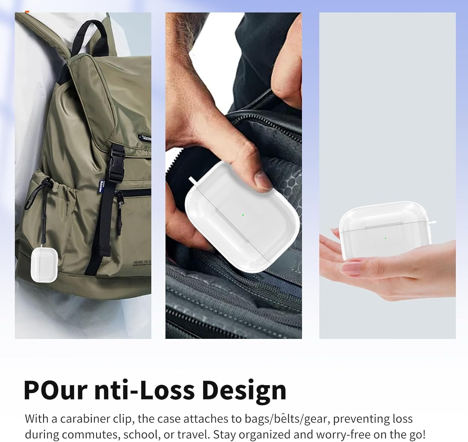 المتطور - حافظة حماية لسماعات ابل ايربودز برو 3 2025 من اكسييب... - view 7