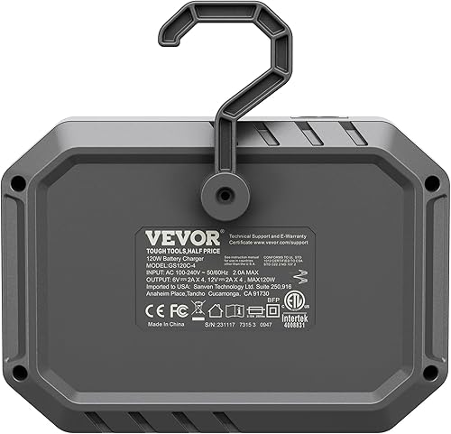 Miniatura 11 de VEVOR LiFePO4 - Cargador de batería inteligente, 2A x 4, plomo ácido (AGMGelSLA), cargador de batería totalmente automático para barco, motocicleta,