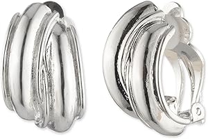Enhance Your Grace with Anne Klein's EZ Comfort Silver Clip-On Earrings