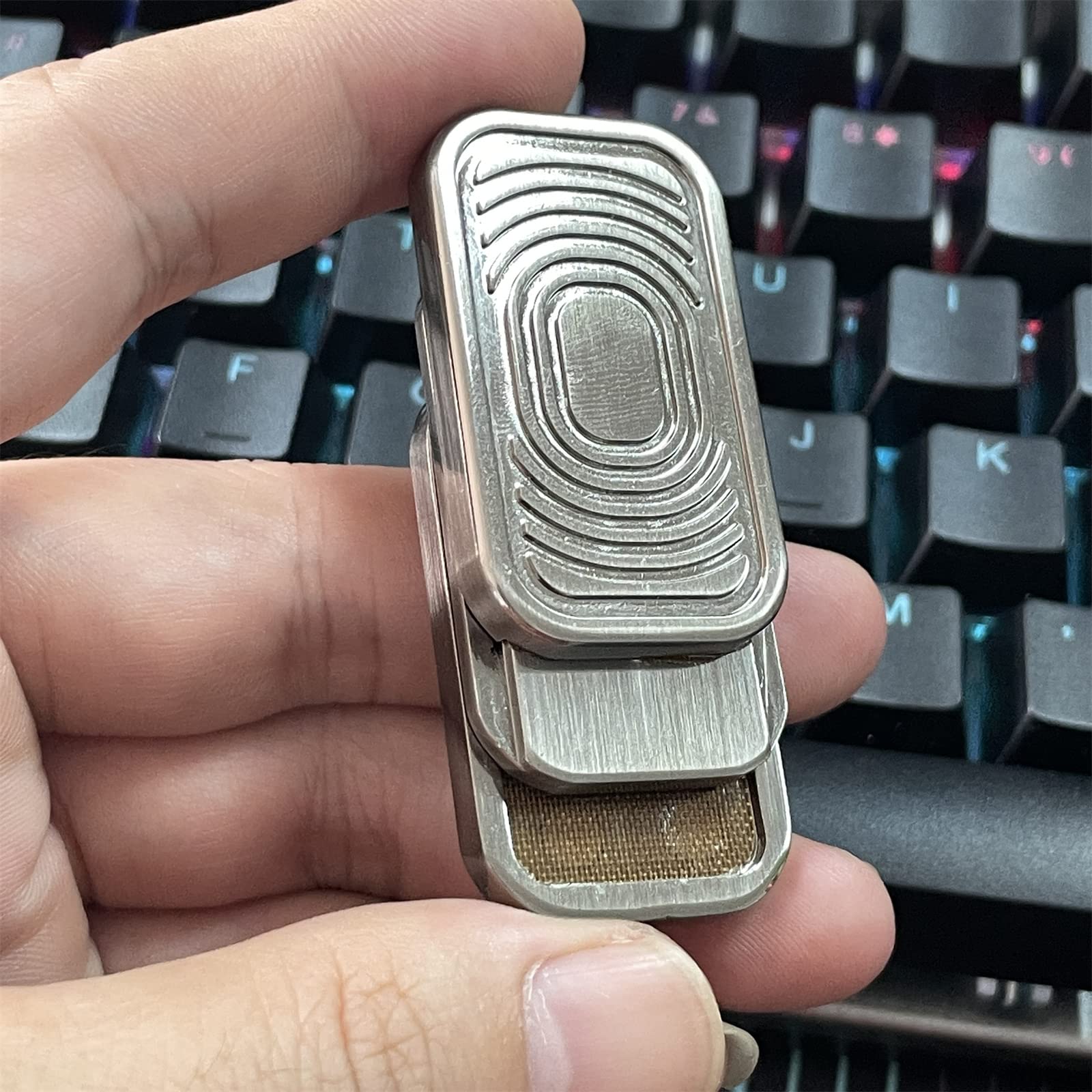 Amazon | CP3 三層 Fidget Slider 成人 EDC 金属フィジェットトイ自閉