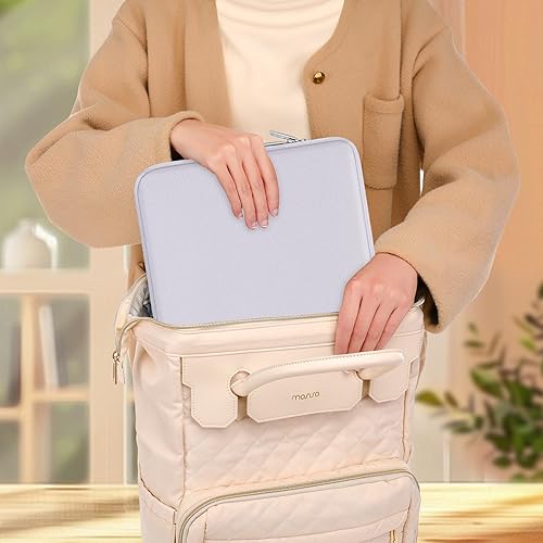 Vista 286 de MOSISO Funda vertical de poliéster con bolsillo para laptop de 15 pulgadas, para MacBook Air 15 M4 A3241, M3 A3114 y M2 A2941 de 2025, 2024 y 2023