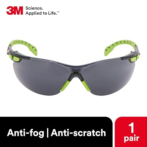 Miniatura 8 de Anteojos protectores 3M Solus 1000 Seriescon revestimiento de Scotchgard antiniebla talla única  Negroarmazón azul lente transparente 1
