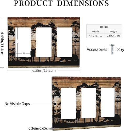 Vista 787 de Cubiertas decorativas de salida de estrella de mar playera, tablero de madera azul de concha de mar de 1 banda, decoración individual GFCI, placa