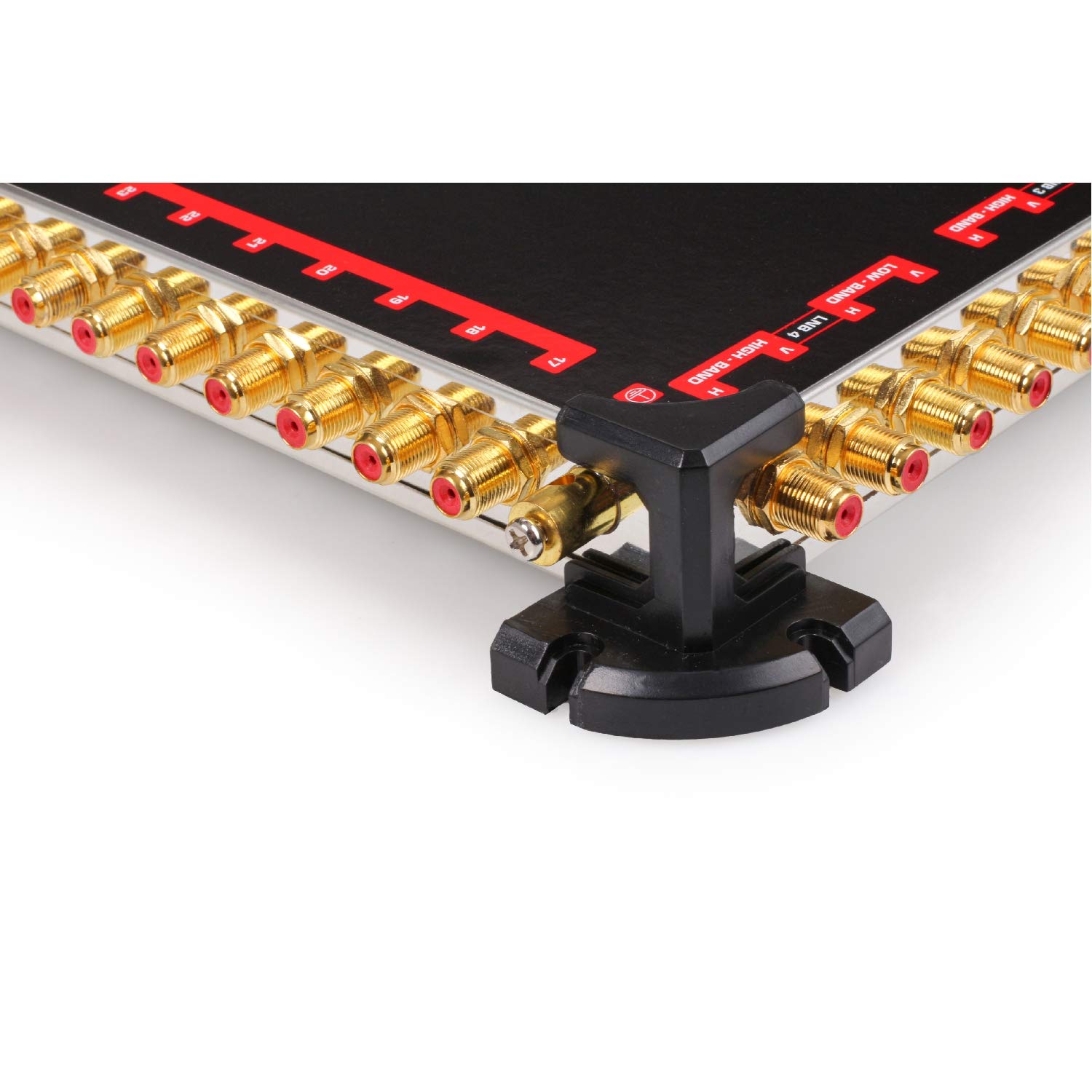 RED OPTICUM OMS 17/32 PRO TR Sat Multischalter 32 Teilnehmer - Sat Verteiler 4 Satelliten an bis zu 32 Teilnehmer mit vergoldeten Kontakten - 3D UHD 4K Ready - Multiswitch Quattro LNB geeignet