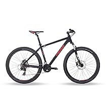 HEAD Unisex – Adulti Troy 2.0 Mountain Bike MTB Nero Opaco Rosso 46