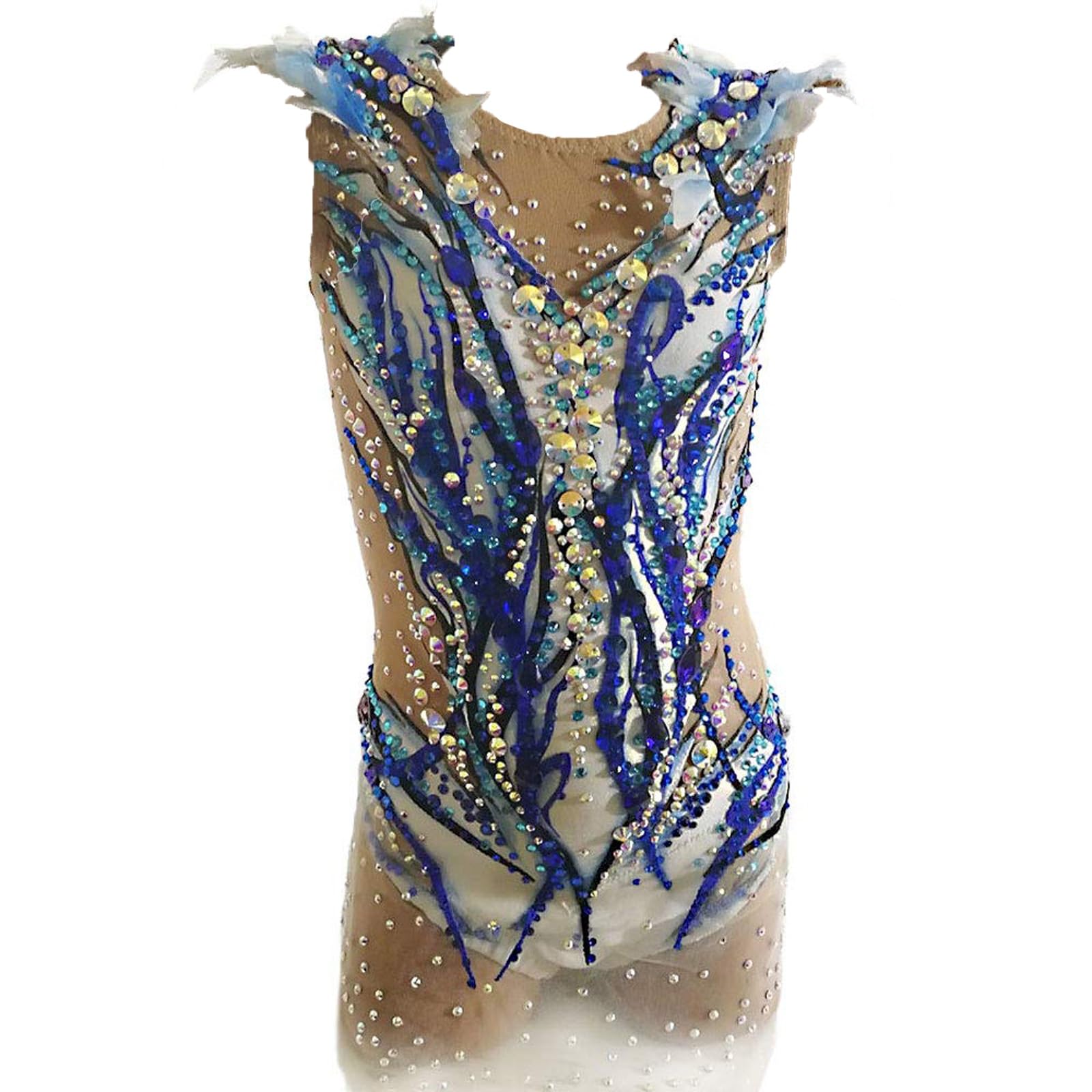 Body For Ginnastica Ritmica Da Competizione For Ragazza, Donna, Senza Maniche, Abbigliamento Sportivo Fatto A Mano Traspirante
