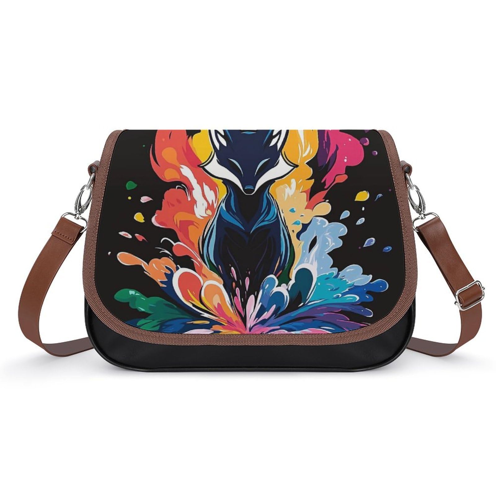 Womens Casual Crossbody Bag, Small PU Leather Shoulder Bag Travel Messenger Bags