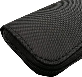 2PACK Memory Card Case, Suitable for SDHC, Micro SD, Mini SD, CF Cards, Card Holder Bag Wallet for Media Storage (Black+Black)