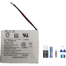 Battery compatible For Garmin Fenix 5X /5X Plus watch 410mAh 3.8V 361-00098-00 Battery