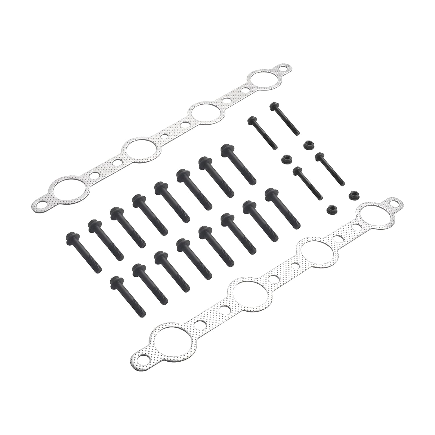 Exhaust Manifold Hander Gasket and Bolts Kit Compatible with 1994.5-2003 7.3L Ford Super Duty Power Stroke Diesel
