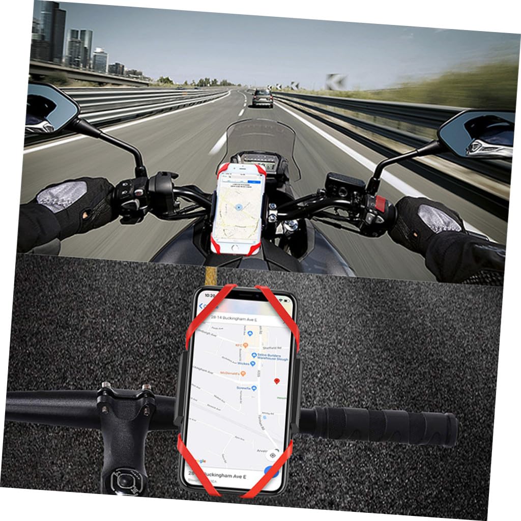 Didiseaon 3pezzi Portacellulare Per Bici Con Supporto Rotante Stabile e Resistente Per Smartphone Durante La Guida Nero