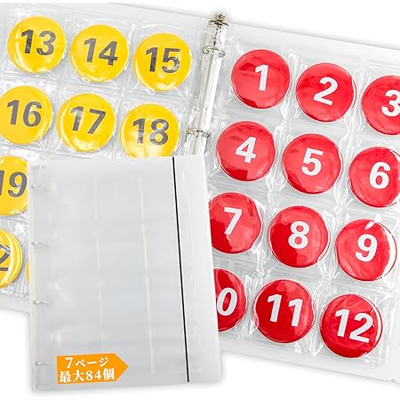 Amazon Goreson 大容量 57mm 缶バッジ専用 収納ファイル 缶バッジ 収納 缶バッチカバー サイズ 84ポケット ファイル リフィル 通販