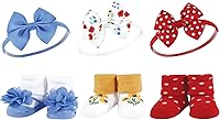 Vista 6 de Hudson Baby Conjunto de regalo de diadema y calcetines para niña