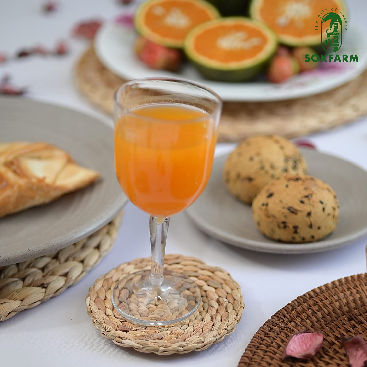10 szt. podstawek z hiacyntem wodnym do stolika kawowego, boho podstawki do napojów, zabawne, podkładka pod napoje wykonana w 100% z naturalnej trawy morskiej, używane jako fajne podstawki, podkładki pod kubki, podkładki stołowe, podkładka na biurko, 9,9