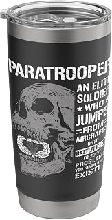 Funny Paratrooper Definition Elite Soldier Proud US Airborne Stainless Steel Insulated Tumbler