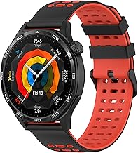 Compatible with Amazfit GTR 4, 22 mm Silicone Sport Replacement Strap Compatible with Huawei Watch GT/GT4 46 mm/GT5 46 mm/GT3/GT3 Pro 46 mm Fashion/Sport/Classic