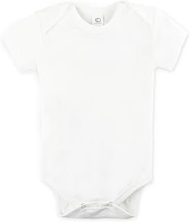 Colored Organics Unisex Newborn 100% Organic Cotton Bodysuit - Short Sleeve Infant One Piece - Baby Boy and Girl Clothing
