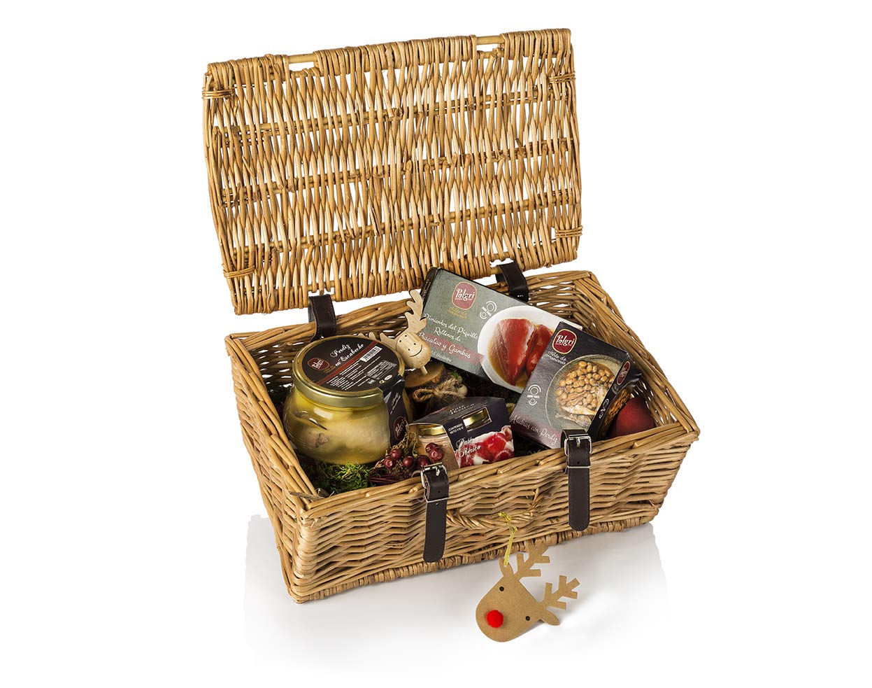 Polgri Lote Regalo Cesta de Mimbre