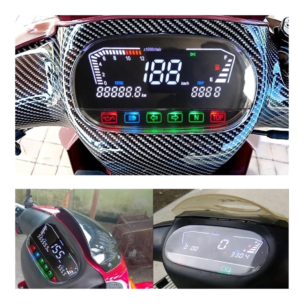 Odómetro Motocicleta Velocímetro para Y125zr Y125z 125z 125zr Medidor Digital Assy Mile Velocímetro Motocicleta Tacómetro Instrumento