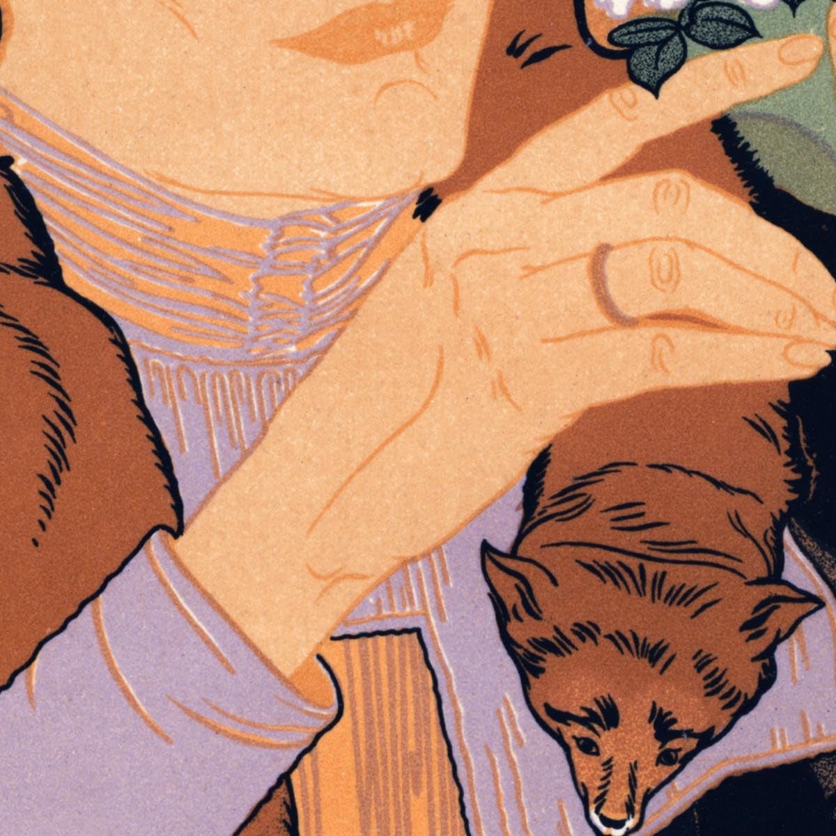 Cartel para la quinta exposición de arte del Salon des Cent Georges de Feure, gdf2 Cuadro impreso sobre lienzo Fine Art, enmarcado listo para colgar, montado a mano, 100 x 70 cm