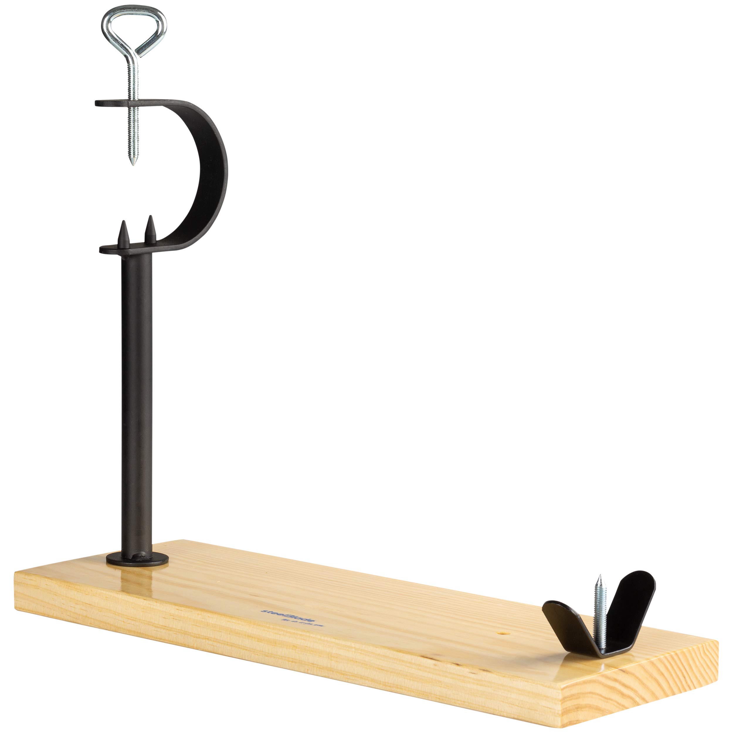 Prosciutto in Legno Laccato + Coltello prosciutto + 2 Piatti in Ardesia Naturale - Supporto prosciutto Prodotto in Spagna - prosciutto Molto Resistente Ideale per prosciutti e Pallet