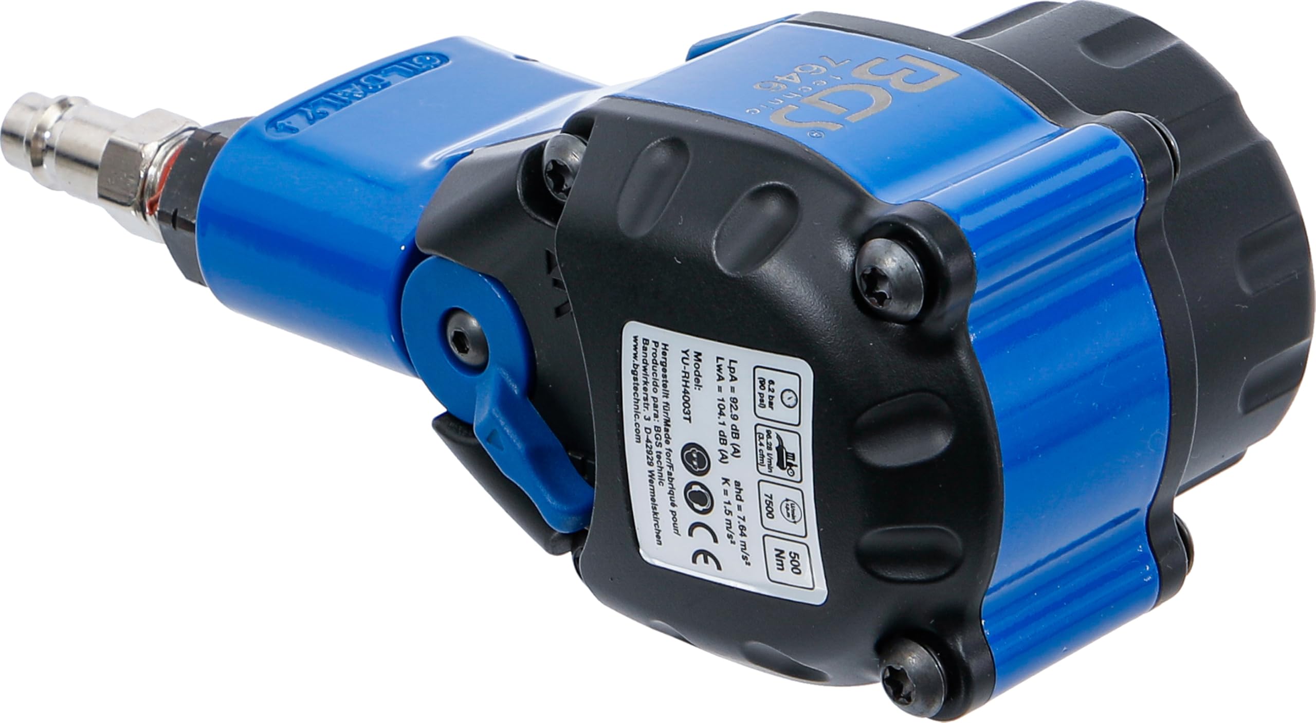 BGS 7646 | Pneumatycznej wkrętarki udarowej mini | 12,5 mm (1/2") | 500 Nm